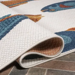 Algarve Modern Fish High-Low Indoor/Outdoor Area Rug - JONATHAN Y -Furniture store GUEST 0154663b 10b2 4dfe b479 1ae16c6aafae