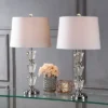 27" (Set Of 2) Layla Crystal Table Lamp (Includes LED Light Bulb) Clear - JONATHAN Y
