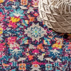 Modern Persian Boho Floral Area Rug - JONATHAN Y -Furniture store GUEST 01f15f86 b10c 4792 bb30 feb9b240f984