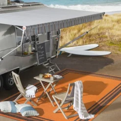 James Modern Border Stripe Indoor/Outdoor Area Rug - JONATHAN Y -Furniture store GUEST 03713ada 988f 403c 9282 993d3604afc6