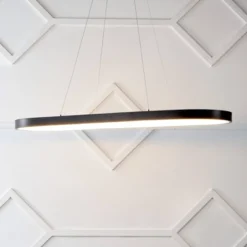 38.75" Nolan Modern Bohemian Iron Linear Integrated LED Pendant Black - JONATHAN Y -Furniture store GUEST 04fc055a 79ca 4df7 8445 aa4eb7edd967