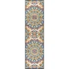 Flora Abstract Bold Mandala High-Low Indoor/Outdoor Area Rug - JONATHAN Y