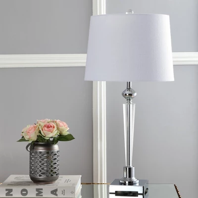 28.25" Crystal Foster Table Lamp (Includes LED Light Bulb) Clear - Jonathan Y 2 28.25" Crystal Foster Table Lamp (Includes LED Light Bulb) Clear - Jonathan Y - Image 2