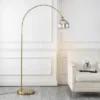 71" Nora Coastal Vintage Iron LED Floor Lamp (Includes LED Light Bulb) - JONATHAN Y