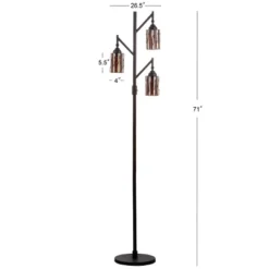 71" Clark Tiffany Multi Light Floor Lamp (Includes LED Light Bulb) Bronze - JONATHAN Y -Furniture store GUEST 0782a4e7 9610 4d98 ab60 f595be71cde2