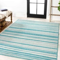 Castara Wavy Stripe Modern Indoor/Outdoor Area Rug - JONATHAN Y -Furniture store GUEST 087b45f4 cda8 4eac a3b6 33405e0a899a