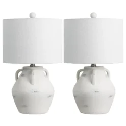 JONATHAN Y Altea 20.5" Rustic Coastal Pottery Jar LED Table Lamp -Furniture store GUEST 0ac0d7aa 16d7 4c95 b051 5d1a67b665c0