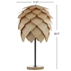 20.5" Wood/Metal Simon Pinecone Table Lamp (Includes LED Light Bulb) Black - JONATHAN Y -Furniture store GUEST 0b84d0da 83b1 46f8 be2e 1139f106adb7