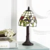 12" Hummingbird Tiffany Style Table Lamp (Includes LED Light Bulb) Bronze - JONATHAN Y