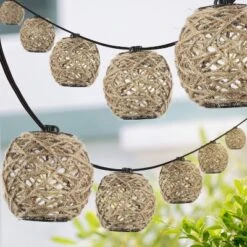 JONATHAN Y Oahu 10' 10-Light Incandescent C7 Hemp Rope Shaded String Lights: UL Listed, Indoor/Outdoor Use, LED Compatible 10 JONATHAN Y Oahu 10' 10-Light Incandescent C7 Hemp Rope Shaded String Lights: UL Listed, Indoor/Outdoor Use, LED Compatible -Furniture store GUEST 0cee6e06 9844 4685 b47a d37a27063d3a
