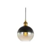 7.5" Metal Adjustable Nixon Drop Globe Pendant (Includes Energy Efficient Light Bulb) Brass - JONATHAN Y