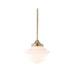 7.2" Adjustable Metal/Glass Kurtz Drop Pendant (Includes Energy Efficient Light Bulb) - JONATHAN Y