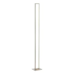 JONATHAN Y Johan 59.5" LED Integrated Aluminum Floor Lamp Nickel: ETL Listed, 3000K Warm Light Includes LED Bulb