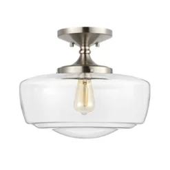 14" Marfa Glass/Iron Farmhouse Modern LED Flush Mount - JONATHAN Y 19 14" Marfa Glass/Iron Farmhouse Modern LED Flush Mount - JONATHAN Y -Furniture store GUEST 10b8ac92 3835 49fd acfe e95eba45aa91