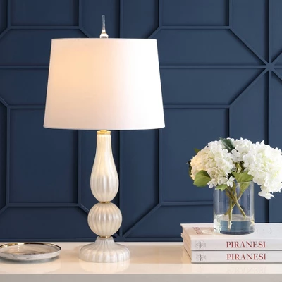 28" Glass/Metal Maddie Table Lamp (Includes Energy Efficient Light Bulb) - JONATHAN Y 1 28" Glass/Metal Maddie Table Lamp (Includes Energy Efficient Light Bulb) - JONATHAN Y