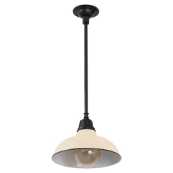 JONATHAN Y Jasper Farmhouse Industrial Indoor/Outdoor Iron LED Pendant -Furniture store GUEST 1146ab12 c71b 4fa7 aec9 b7405b9681e2