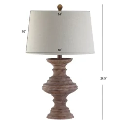 26.5" Scarlett Resin Table Lamp (Includes LED Light Bulb) Brown - JONATHAN Y -Furniture store GUEST 1192a88b d60c 46dd 9328 1b35358018e9