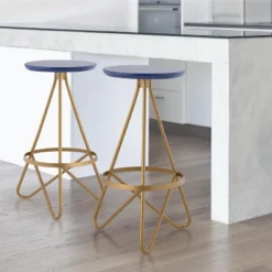 JONATHAN Y Spiroa Modern Industrial Metal Backless Circular Bar Stool -Furniture store GUEST 12064bc5 69bd 4c72 b060 deedec71b5d9