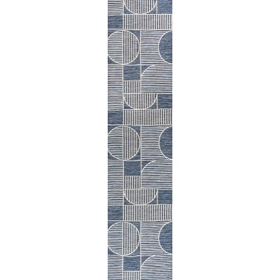 JONATHAN Y Arielle Mid-Century Modern Geometric Lines Reversible Machine-Washable Indoor/Outdoor Area Rug 1 JONATHAN Y Arielle Mid-Century Modern Geometric Lines Reversible Machine-Washable Indoor/Outdoor Area Rug