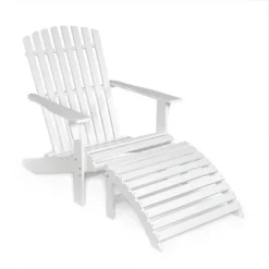 Saranac 2-Piece Traditional Rustic Acacia Wood Adirondack Chair With Detachable Ottoman- JONATHAN Y 25 Saranac 2-Piece Traditional Rustic Acacia Wood Adirondack Chair With Detachable Ottoman- JONATHAN Y -Furniture store GUEST 15576db3 f499 426f 966c f9a8131c65de