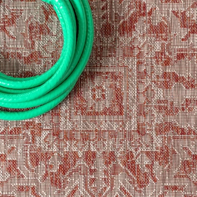 Estrella Bohemian Inspired Medallion Textured Weave Indoor/Outdoor Area Rug - JONATHAN Y 2 Estrella Bohemian Inspired Medallion Textured Weave Indoor/Outdoor Area Rug - JONATHAN Y - Image 2