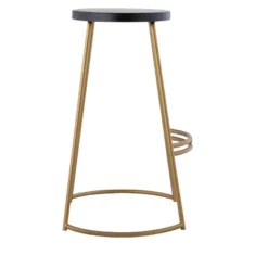 JONATHAN Y Hula Modern Designer Iron Curved Backless Bar Stool -Furniture store GUEST 194e90cf 4701 43f1 9e15 f8900fcf4666