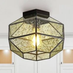12.5" 1-Light Evelyn Vintage Farmhouse Iron/Glass LED Flush Mount Oil Rubbed Bronze - JONATHAN Y 11 12.5" 1-Light Evelyn Vintage Farmhouse Iron/Glass LED Flush Mount Oil Rubbed Bronze - JONATHAN Y -Furniture store GUEST 19e621a4 68be 4ba5 9a96 6d4ce2349bd8
