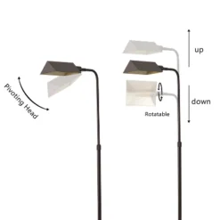 JONATHAN Y Cotys 66" MidCentury Industrial Metal Adjustable Pharmacy LED Floor Lamp -Furniture store GUEST 1b8d294c 10bc 4b87 b21c 404e261b9d44