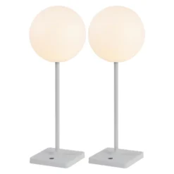 JONATHAN Y Allie Modern Minimalist Indoor/Outdoor Metal Globe Rechargeable/Cordless Dimmable Integrated LED Table Lamp With Touch Sensor 18 JONATHAN Y Allie Modern Minimalist Indoor/Outdoor Metal Globe Rechargeable/Cordless Dimmable Integrated LED Table Lamp With Touch Sensor -Furniture store GUEST 1d2f6629 7456 416e 85c9 bcb173daf134