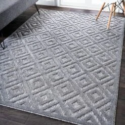 Portmany Neutral Diamond Trellis Indoor/Outdoor Area Rug - JONATHAN Y -Furniture store GUEST 1fbe62a3 8efc 40eb 89cd 20235f95b7b4