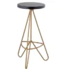 JONATHAN Y Trinity Modern Industiral Iron Tripod Backless Bar Stool