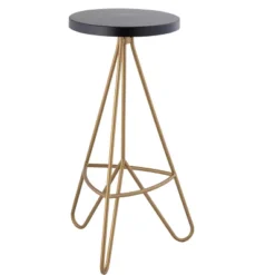 JONATHAN Y Trinity Modern Industiral Iron Tripod Backless Bar Stool