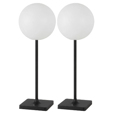 JONATHAN Y Allie Modern Minimalist Indoor/Outdoor Metal Globe Rechargeable/Cordless Dimmable Integrated LED Table Lamp With Touch Sensor 7 JONATHAN Y Allie Modern Minimalist Indoor/Outdoor Metal Globe Rechargeable/Cordless Dimmable Integrated LED Table Lamp With Touch Sensor - Image 7