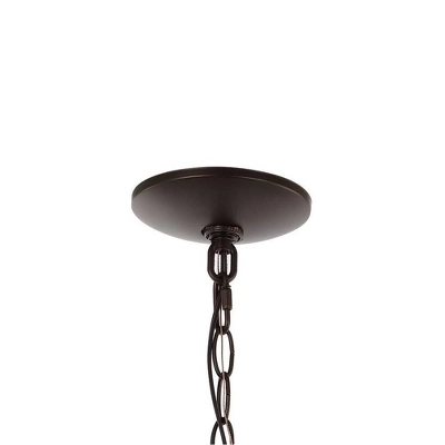 8.25" 1-Light Manteo Farmhouse Industrial Iron/Glass Outdoor LED Pendant Oil Rubbed Bronze/Clear - JONATHAN Y 7 8.25" 1-Light Manteo Farmhouse Industrial Iron/Glass Outdoor LED Pendant Oil Rubbed Bronze/Clear - JONATHAN Y - Image 7