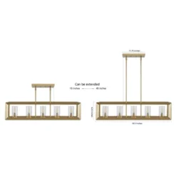 LED 5-Light Metal/Glass Anna Linear Pendant - JONATHAN Y -Furniture store GUEST 232380ff 4ff3 411b a344 8714101e6af2