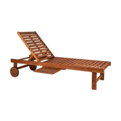 Seabrook 69 X 24 Inch Outdoor Acacia Wood Lounger With Cushion, 5-Position Back, Slide Table & Wheels -JONATHAN Y 16 Seabrook 69 X 24 Inch Outdoor Acacia Wood Lounger With Cushion, 5-Position Back, Slide Table & Wheels -JONATHAN Y -Furniture store GUEST 237c8c05 1e90 421d 9fcd 14f3b96cb8e8
