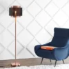 60.5" Metal Tribeca Floor Lamp (Includes LED Light Bulb) Copper - JONATHAN Y