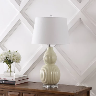 28.25" Ceramic Thatcher Table Lamp (Includes LED Light Bulb) - JONATHAN Y 4 28.25" Ceramic Thatcher Table Lamp (Includes LED Light Bulb) - JONATHAN Y - Image 4