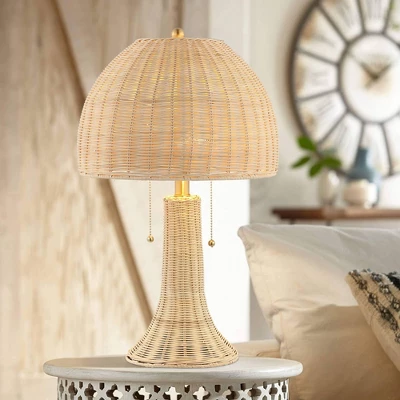 22" LED Joanie Rustic Iron Table Lamp Natural/Brass (Includes LED Light Bulb) - JONATHAN Y 3 22" LED Joanie Rustic Iron Table Lamp Natural/Brass (Includes LED Light Bulb) - JONATHAN Y - Image 3