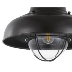 13" LED Metal Semi Flush Mount - Jonathan Y -Furniture store GUEST 298465b7 6593 46a7 800a db15a93f16bb