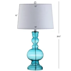 28.5" (Set Of 2) Genie Glass Table Lamps (Includes LED Light Bulb) - JONATHAN Y -Furniture store GUEST 29de0b44 f5d0 46c3 9945 550a8f1fcb9c