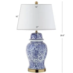 29.5" Ceramic Ellis Table Lamp (Includes LED Light Bulb) Blue - JONATHAN Y -Furniture store GUEST 29f69b65 b611 4af8 9253 b9b46769b75e