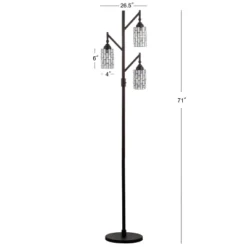71" Lewis Tiffany Multi Light Floor Lamp (Includes LED Light Bulb) Bronze - JONATHAN Y -Furniture store GUEST 2adcace6 5867 4a08 8a31 39a509afdeaa
