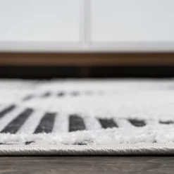 Jazz High-Low Pile Art Deco Geometric Indoor/Outdoor Area Rug - JONATHAN Y -Furniture store GUEST 2aef9846 83e8 46c9 9c50 d0bcc965d15f