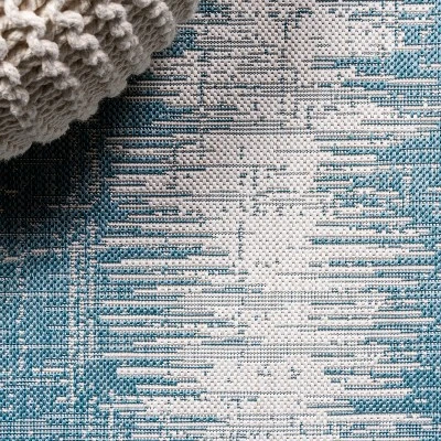 Scandi Minimalist Border Indoor/Outdoor Area Rug - JONATHAN Y 2 Scandi Minimalist Border Indoor/Outdoor Area Rug - JONATHAN Y - Image 2
