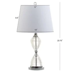 24" (Set Of 2) Aubrey Crystal Table Lamp (Includes LED Light Bulb) Clear - JONATHAN Y -Furniture store GUEST 2d36d29b bbff 4a8f 9a6c c0ac9933614f