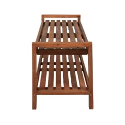 Blane 3-Seat Mid-Century Modern Acacia Wood Slat Outdoor Garden Patio Bench - JONATHAN Y -Furniture store GUEST 2ea560ee 7808 4de6 abc6 769560eac063