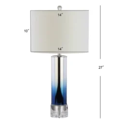 Glass/Crystal Edward Table Lamp (Includes Energy Efficient Light Bulb) - JONATHAN Y -Furniture store GUEST 2f11f350 65c8 489b 9485 de33084dcd5d