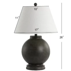 26" Sophie Resin Table Lamp (Includes LED Light Bulb) Gray - JONATHAN Y -Furniture store GUEST 2f58a585 9917 4692 8ea4 db3690814d90