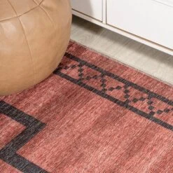 Korsa Geometric Medallion Machine-Washable Area Rug - JONATHAN Y -Furniture store GUEST 2fcaf5ee e95c 40fc 9c4c 36f97c9173df